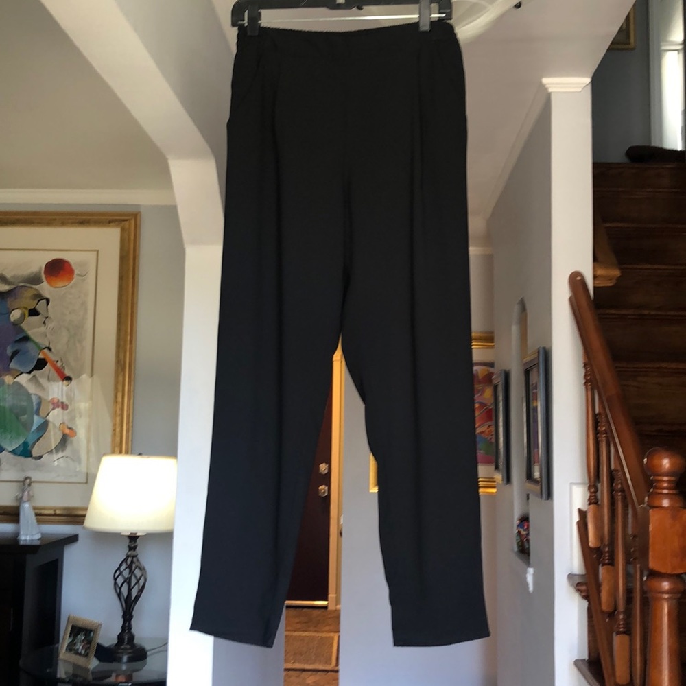 🌺 H&M Divided Black Cropped Ankle Pants Sz 8